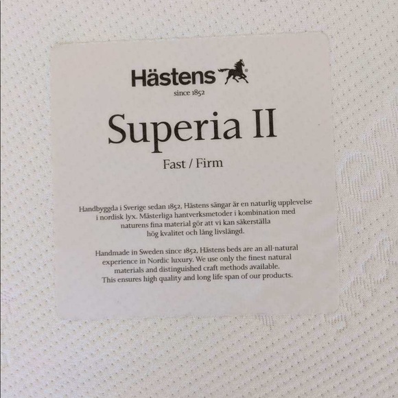 Hastens Superia ll split mattress with BJX topper - Picture 3 of 9